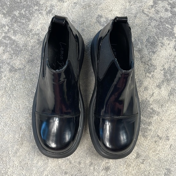 New Dolls Kill Lemon Drop by Privileged Fairfield Platform Ankle Boot Chunky 5.5 - Picture 3 of 14